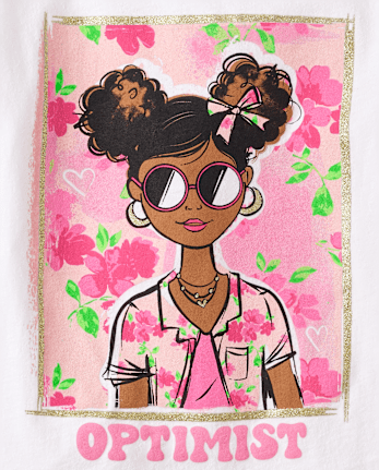 Girls Optimistic Girl Graphic Tee