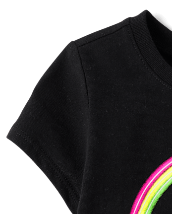 Baby And Toddler Girls Cowgirl Boot Graphic Tee - BLACK