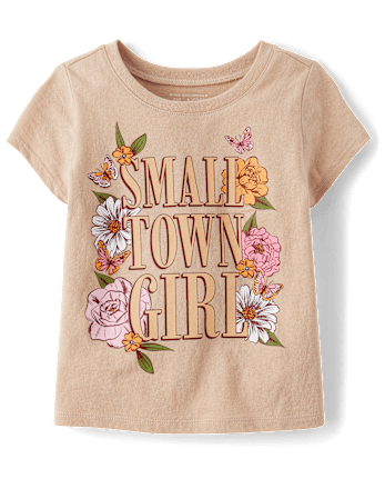 Baby And Toddler Girls Small Town Girl Graphic Tee