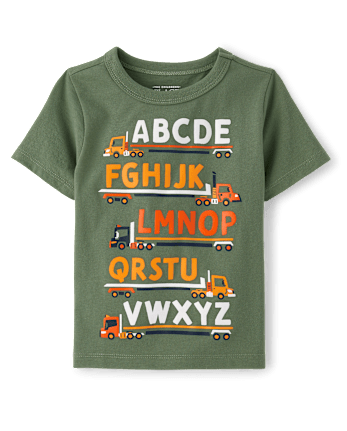 Baby And Toddler Boys Alphabet Train Graphic Tee