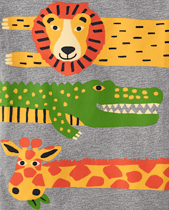 Baby And Toddler Boys Animal Graphic Tee