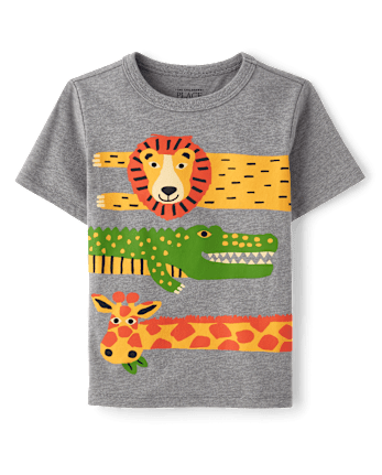 Baby And Toddler Boys Animal Graphic Tee