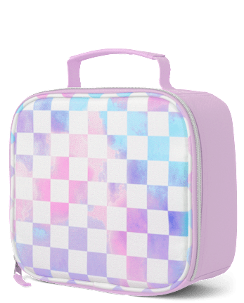 Girls Checkered Lunchbox