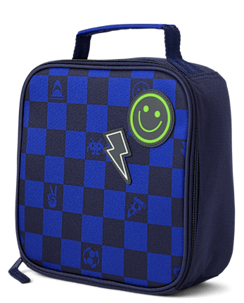 Boys Checkered Gamer Lunchbox