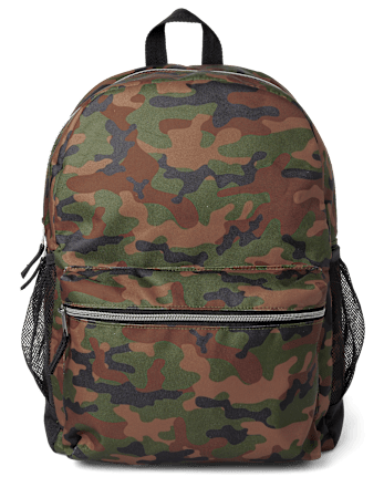 Boys Camo Backpack