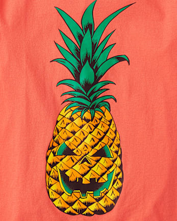 Boys Skull Pineapple Graphic Tee