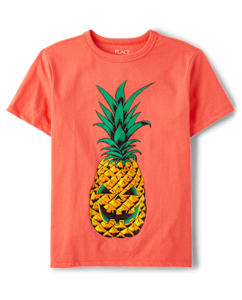 Boys Skull Pineapple Graphic Tee