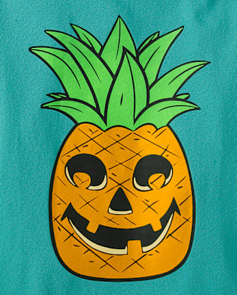 Baby And Toddler Boys Skull Pineapple Graphic Tee