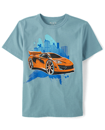 Boys City Car Graphic Tee