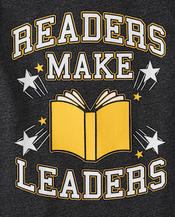 Boys Readers Make Leaders Graphic Tee