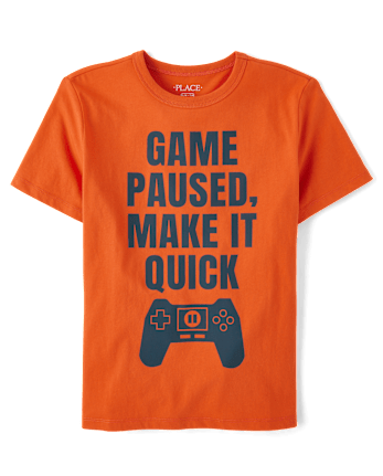 Boys Game Paused Graphic Tee