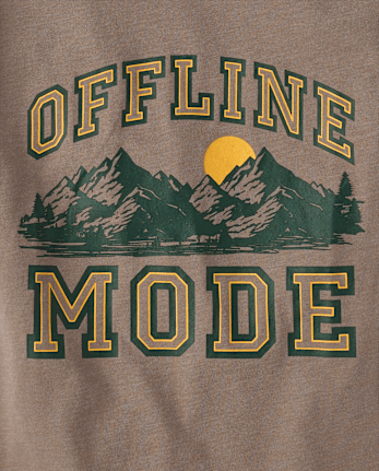 Boys Offline Mode Graphic Tee