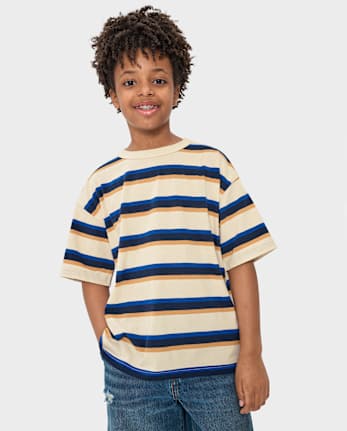 Kids Striped Boxy Top