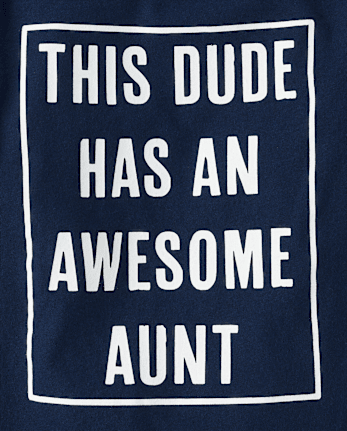 Baby And Toddler Boys Awesome Aunt Graphic Tee