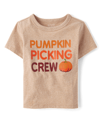 Toddler Matching Family Pumpkin Picking Crew Graphic Tee
