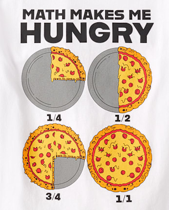 Boys Pizza Math Graphic Tee