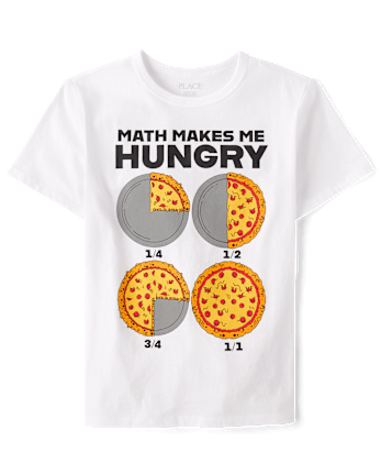 Boys Pizza Math Graphic Tee