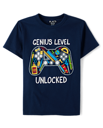 Boys Genius Level Graphic Tee