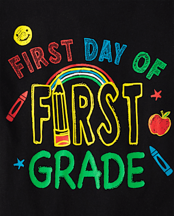 Boys First Day First Grade Graphic Tee