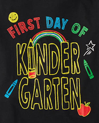 Boys First Day Kindergarten Graphic Tee