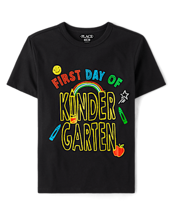 Boys First Day Kindergarten Graphic Tee