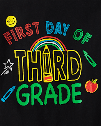Boys First Day Third Grade Graphic Tee