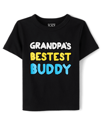 Toddler Boys Grandpa's Buddy Graphic Tee