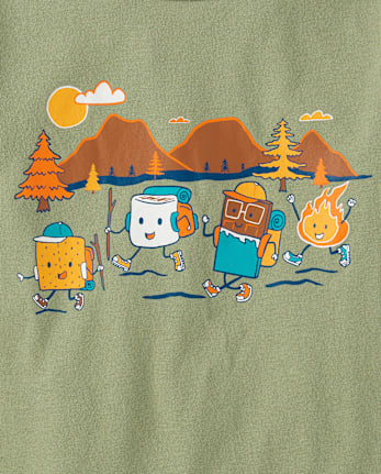Toddler Boys Camp Smores Graphic Tee