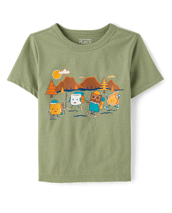 Toddler Boys Camp Smores Graphic Tee