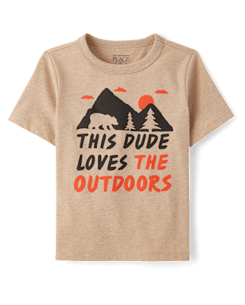 Toddler Boys Outdoors Dude Graphic Tee