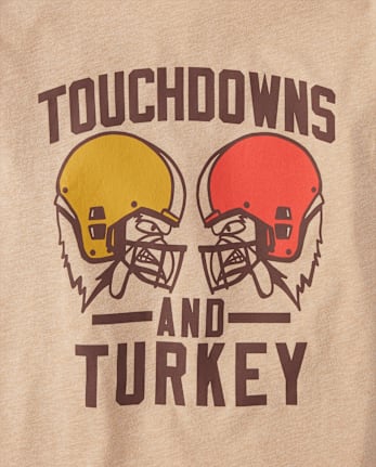 Boys Touchdowns and Turkey Graphic Tee