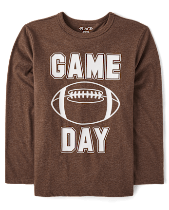 Boys Football Game Day Graphic Tee