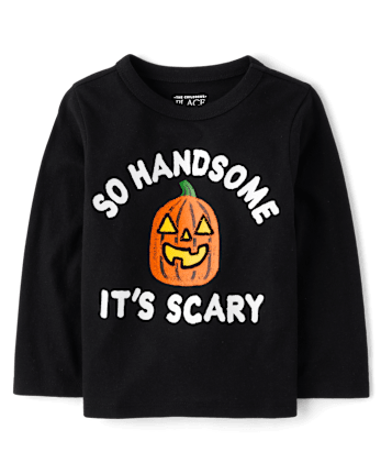 Baby And Toddler Boys Scary Handsome Graphic Tee
