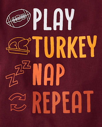 Baby And Toddler Boys Turkey Day Graphic Tee