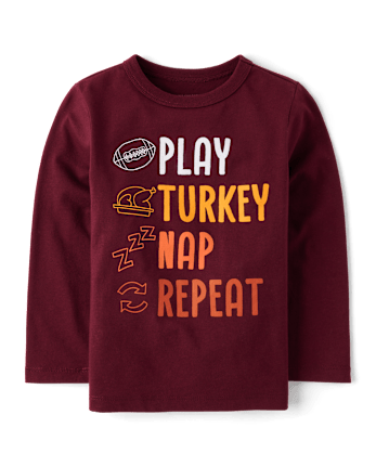 Baby And Toddler Boys Turkey Day Graphic Tee