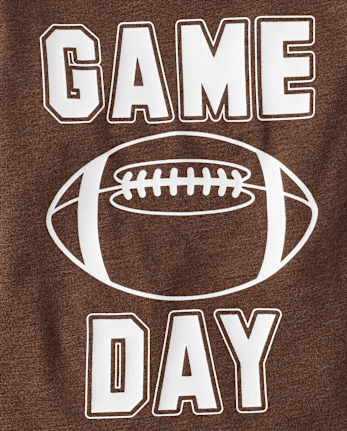 Baby And Toddler Boys Football Game Day Graphic Tee
