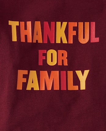 Toddler Matching Family Thankful Graphic Tee
