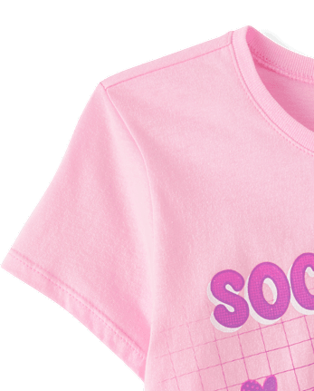 Girls Soccer Vibes Graphic Tee