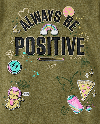 Girls Positive Graphic Tee