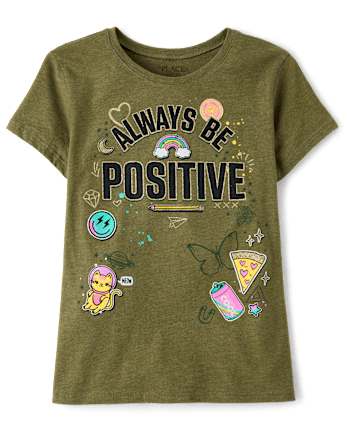 Girls Positive Graphic Tee