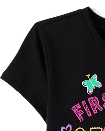 Girls First Day Second Grade Graphic Tee