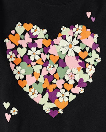 Girls Flower Graphic Tee 5-Pack