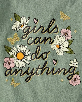 Girls Flower Graphic Tee 5-Pack