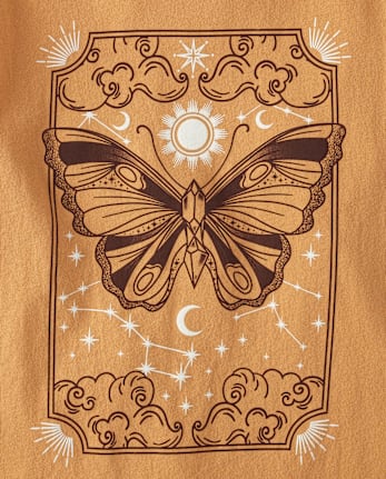 Girls Butterfly Graphic Tee