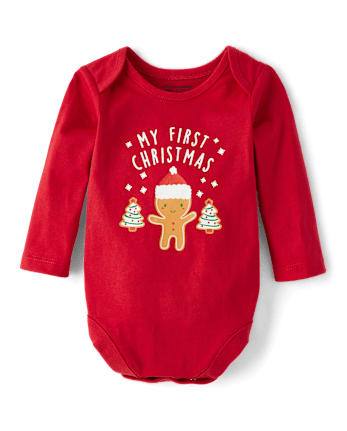 Baby First Christmas Graphic Bodysuit