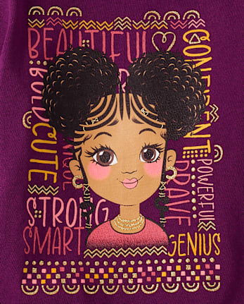 Baby And Toddler Girls Confident Girl Graphic Tee