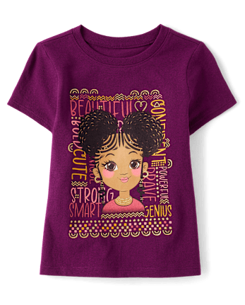 Baby And Toddler Girls Confident Girl Graphic Tee