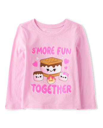 Baby And Toddler Girls S'more Fun Together Graphic Tee