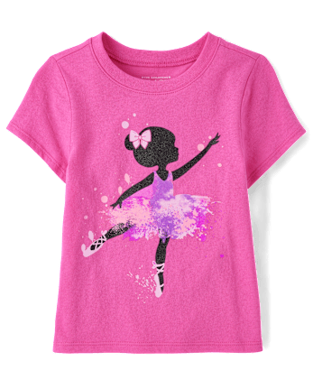 Toddler Girls Ballerina Graphic Tee