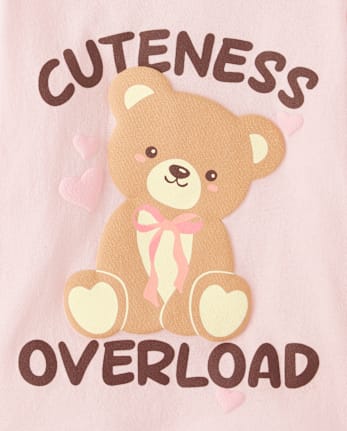 Toddler Girls Cuteness Overload Graphic Tee